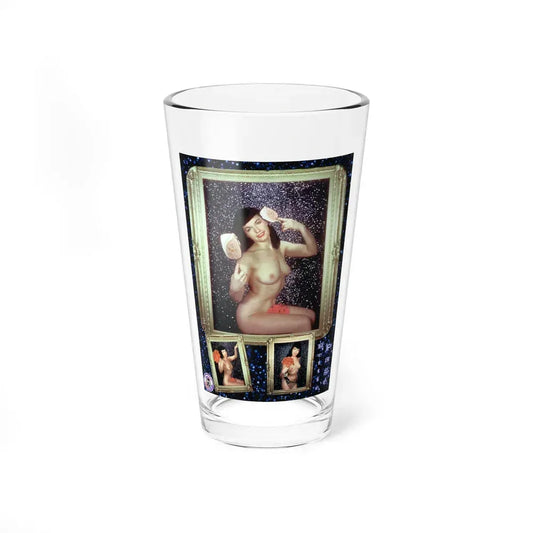 Bettie Page #640 (Vintage Female Icon) Pint Glass 16oz 16oz - Go Mug Yourself