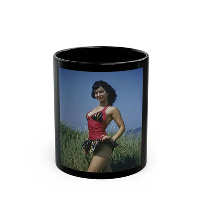 Bettie Page #64_1 (Vintage Female Icon) Black Coffee Mug 11oz - Go Mug Yourself