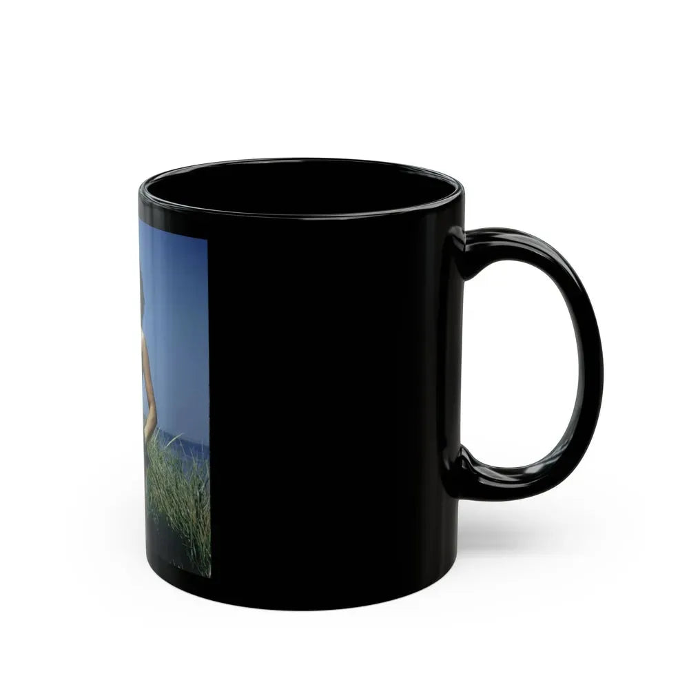 Bettie Page #64_1 (Vintage Female Icon) Black Coffee Mug - Go Mug Yourself
