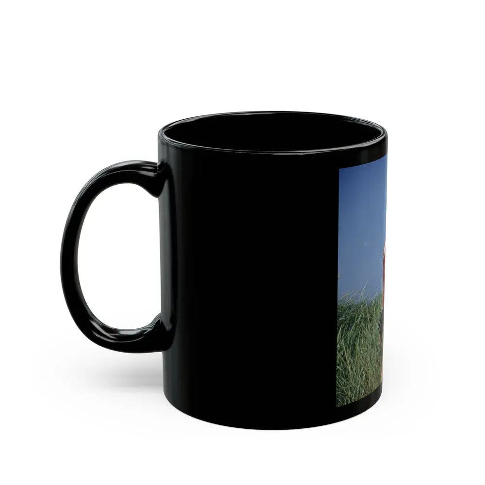 Bettie Page #64_1 (Vintage Female Icon) Black Coffee Mug - Go Mug Yourself