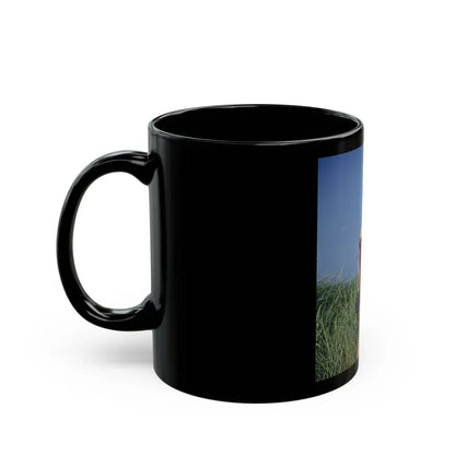Bettie Page #64_1 (Vintage Female Icon) Black Coffee Mug - Go Mug Yourself