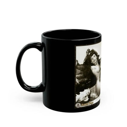 Bettie Page #644 (Vintage Female Icon) Black Coffee Mug - Go Mug Yourself