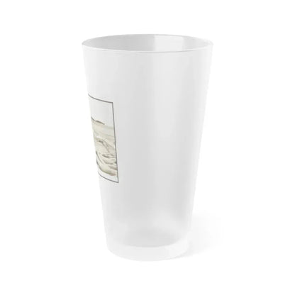 Bettie Page #644 (Vintage Female Icon) Frosted Pint Glass 16oz - Go Mug Yourself