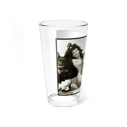 Bettie Page #644 (Vintage Female Icon) Pint Glass 16oz - Go Mug Yourself