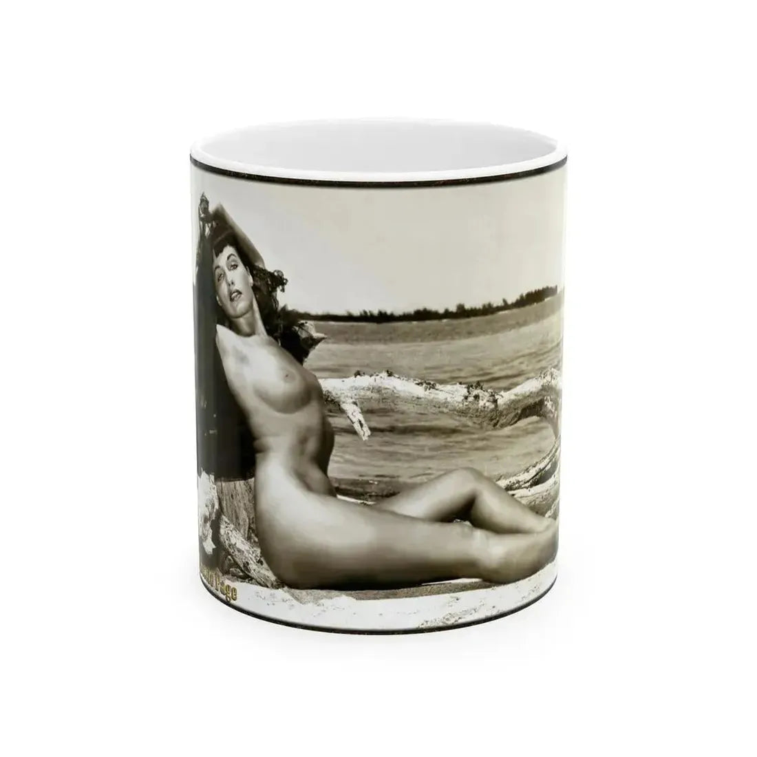 Bettie Page #644 (Vintage Female Icon) White Coffee Mug 11oz - Go Mug Yourself