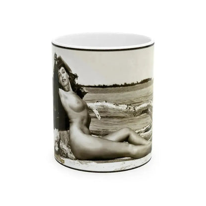 Bettie Page #644 (Vintage Female Icon) White Coffee Mug 11oz - Go Mug Yourself
