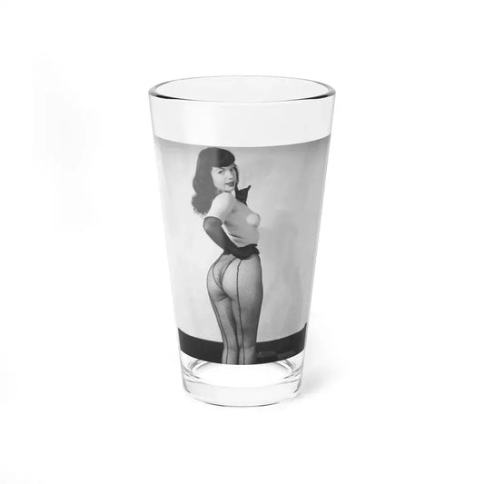 Bettie Page #649 (Vintage Female Icon) Pint Glass 16oz 16oz - Go Mug Yourself