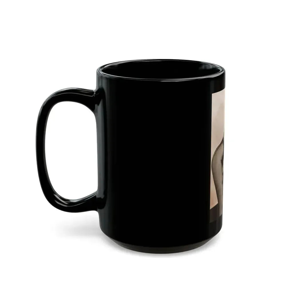 Bettie Page #650 (Vintage Female Icon) Black Coffee Mug - Go Mug Yourself