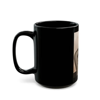 Bettie Page #650 (Vintage Female Icon) Black Coffee Mug - Go Mug Yourself