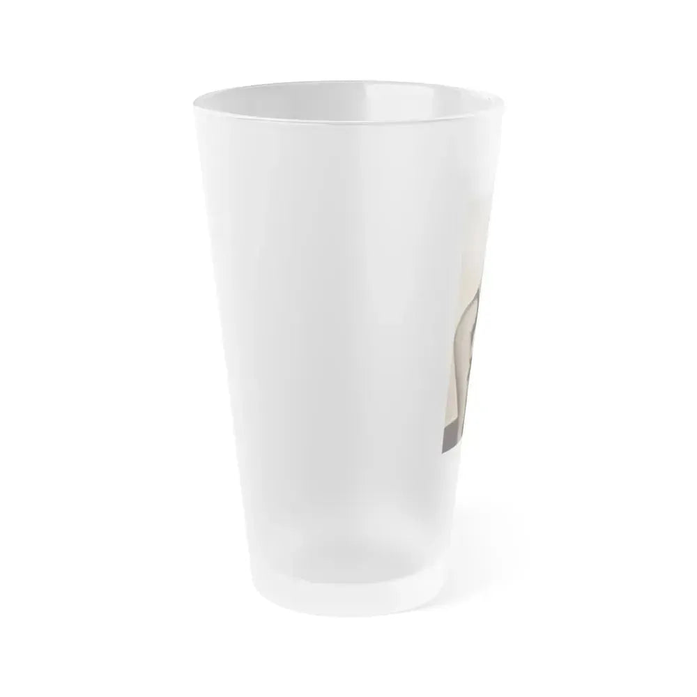 Bettie Page #650 (Vintage Female Icon) Frosted Pint Glass 16oz - Go Mug Yourself