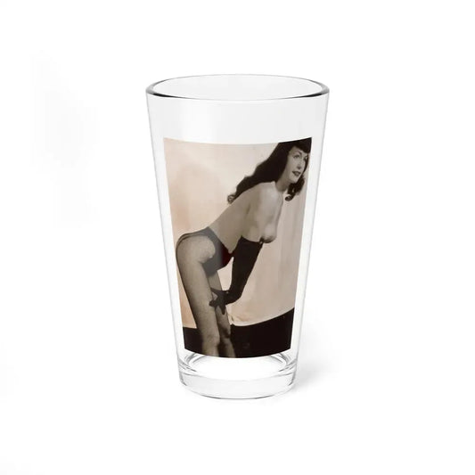 Bettie Page #650 (Vintage Female Icon) Pint Glass 16oz 16oz - Go Mug Yourself