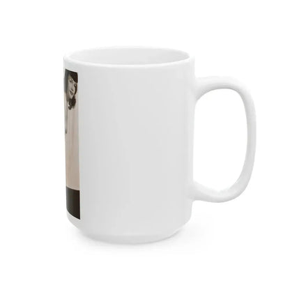 Bettie Page #650 (Vintage Female Icon) White Coffee Mug - Go Mug Yourself