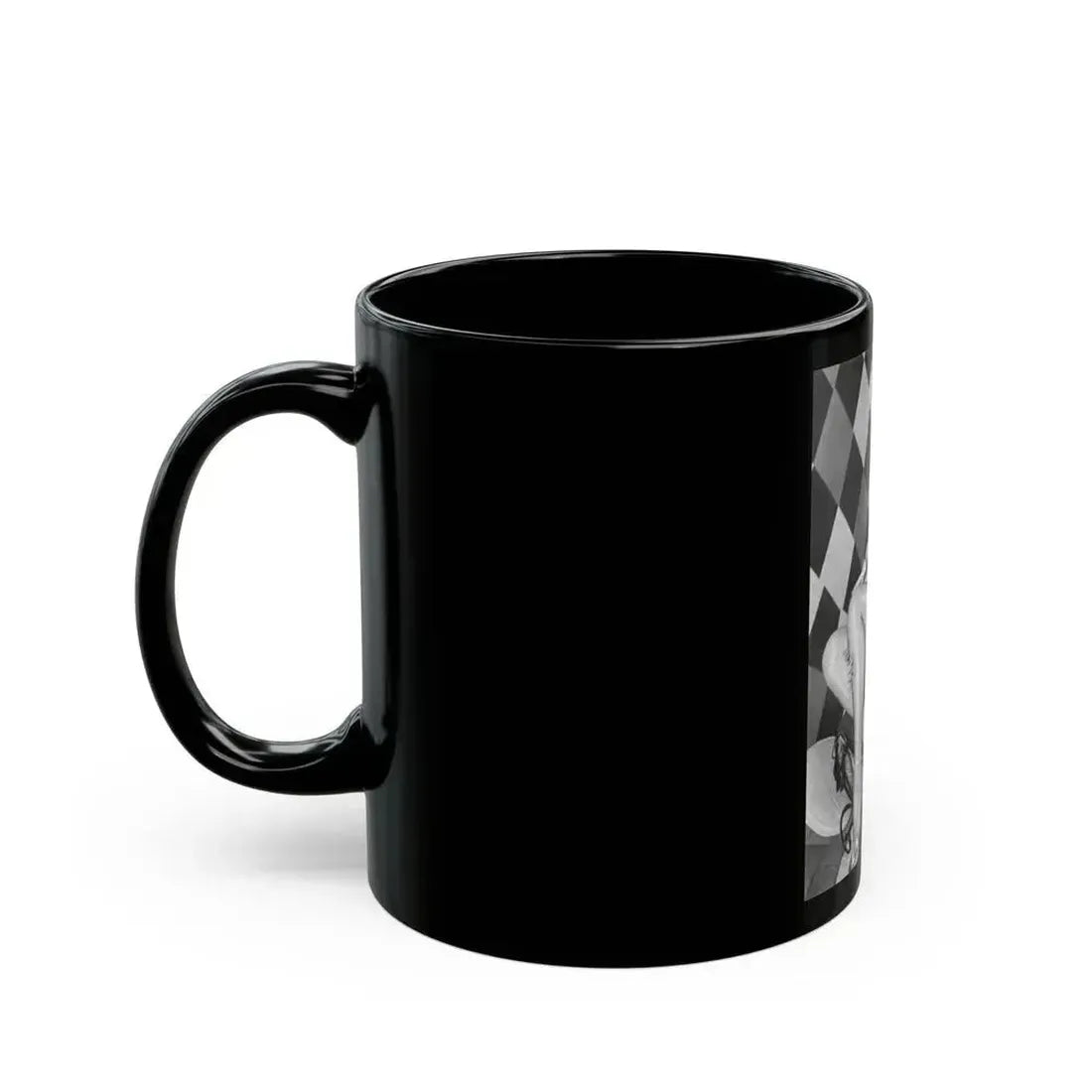 Bettie Page #651 (Vintage Female Icon) Black Coffee Mug - Go Mug Yourself