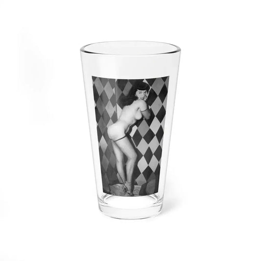 Bettie Page #652 (Vintage Female Icon) Pint Glass 16oz 16oz - Go Mug Yourself