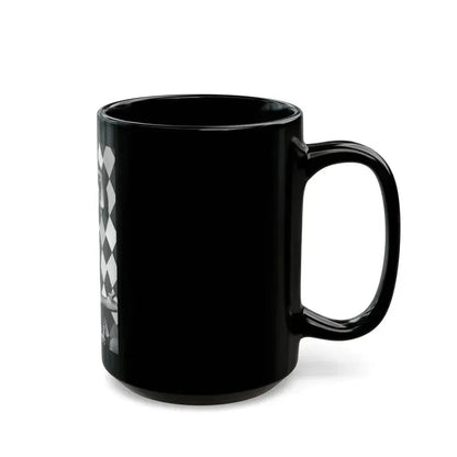 Bettie Page #653 (Vintage Female Icon) Black Coffee Mug - Go Mug Yourself