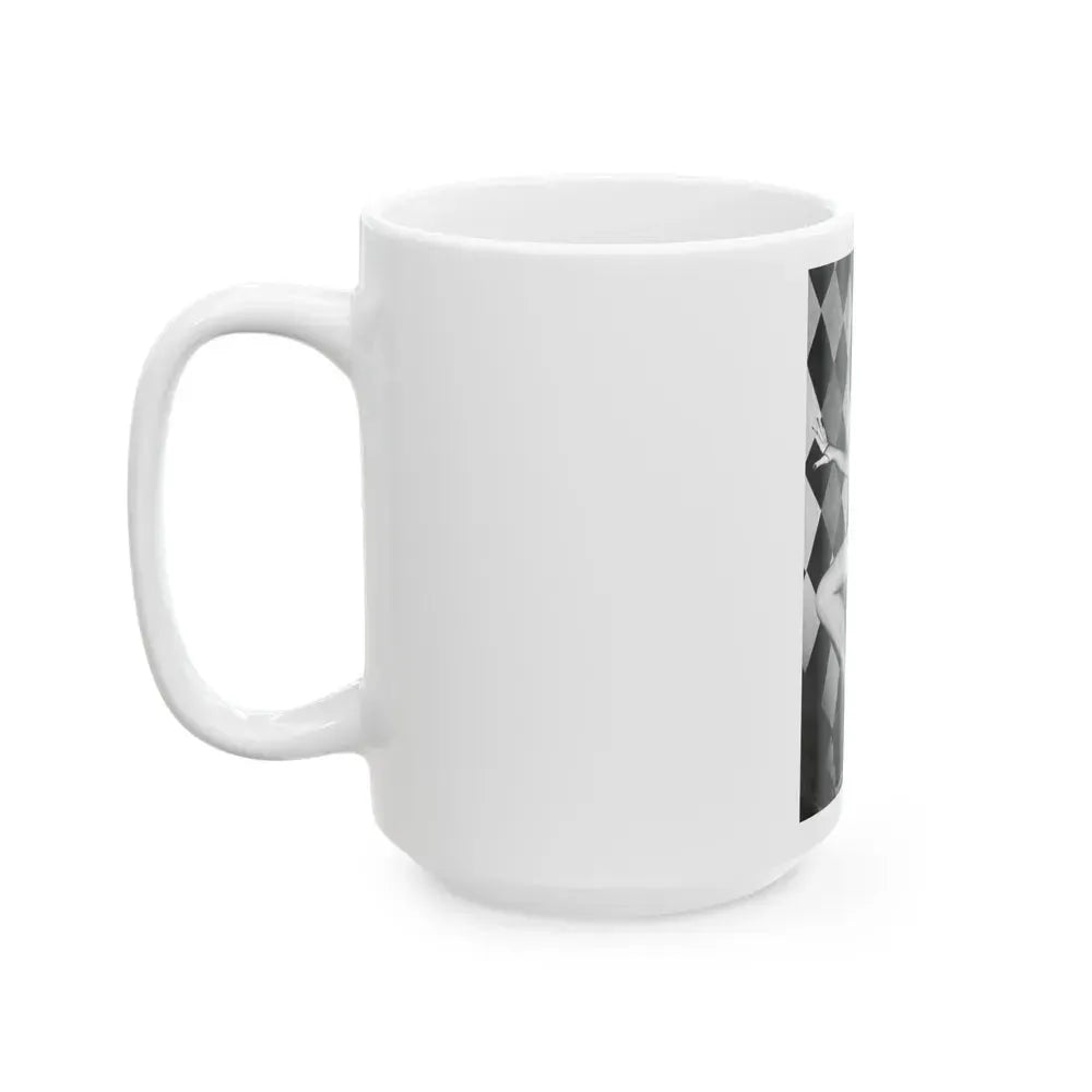 Bettie Page #653 (Vintage Female Icon) White Coffee Mug - Go Mug Yourself