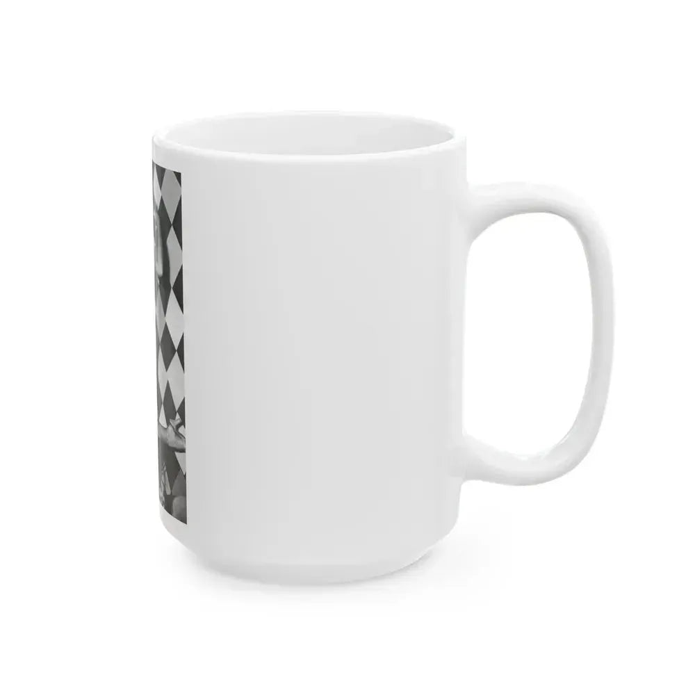 Bettie Page #653 (Vintage Female Icon) White Coffee Mug - Go Mug Yourself