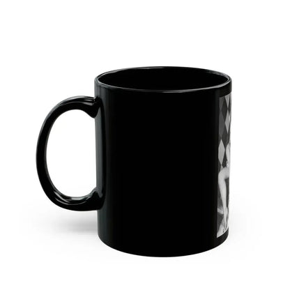 Bettie Page #654 (Vintage Female Icon) Black Coffee Mug - Go Mug Yourself