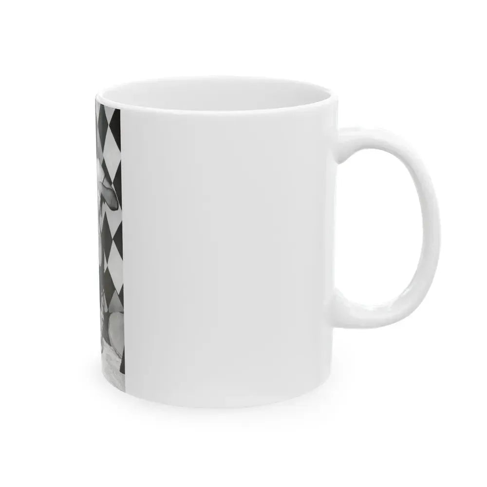 Bettie Page #654 (Vintage Female Icon) White Coffee Mug - Go Mug Yourself