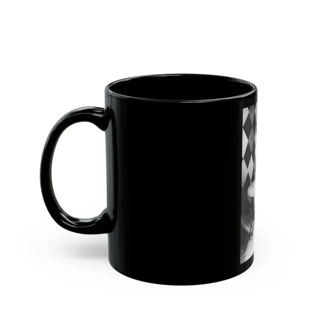 Bettie Page #655 (Vintage Female Icon) Black Coffee Mug - Go Mug Yourself