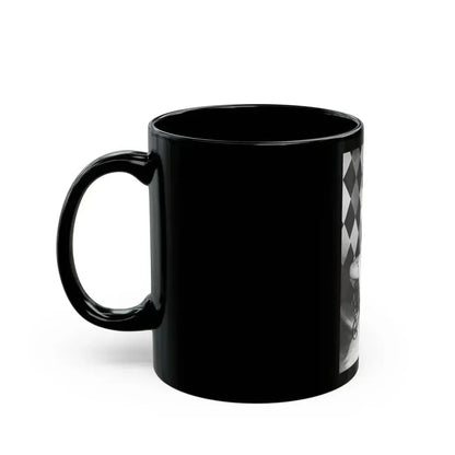 Bettie Page #655 (Vintage Female Icon) Black Coffee Mug - Go Mug Yourself