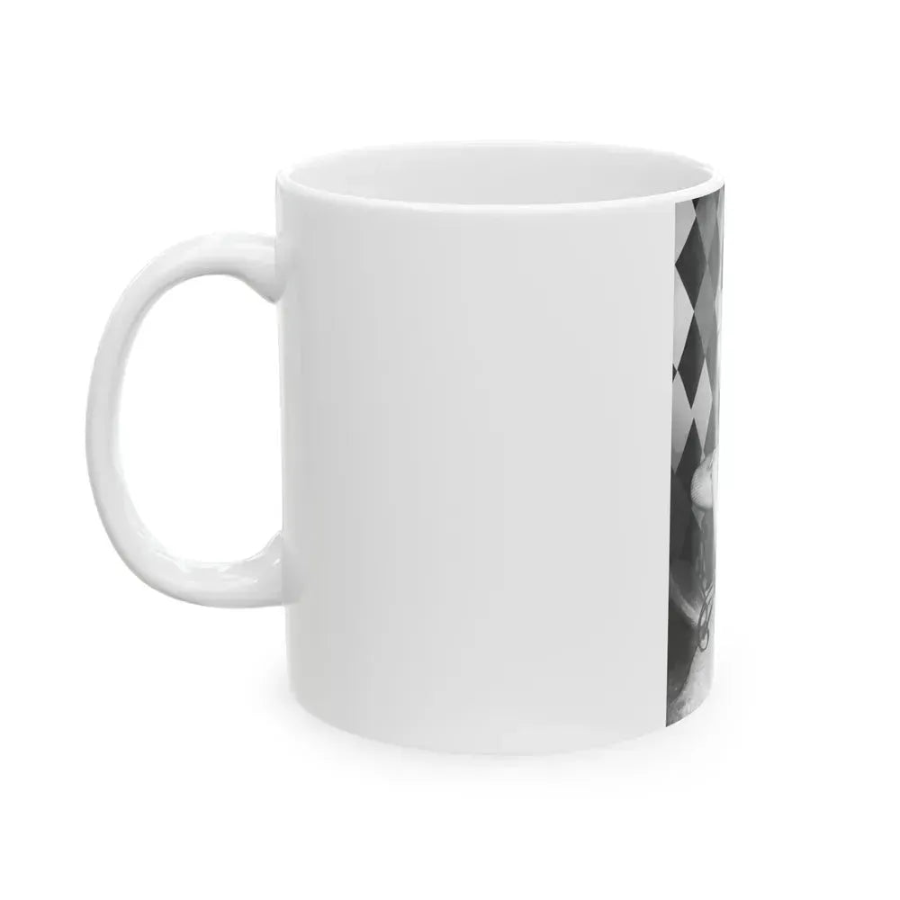 Bettie Page #655 (Vintage Female Icon) White Coffee Mug - Go Mug Yourself