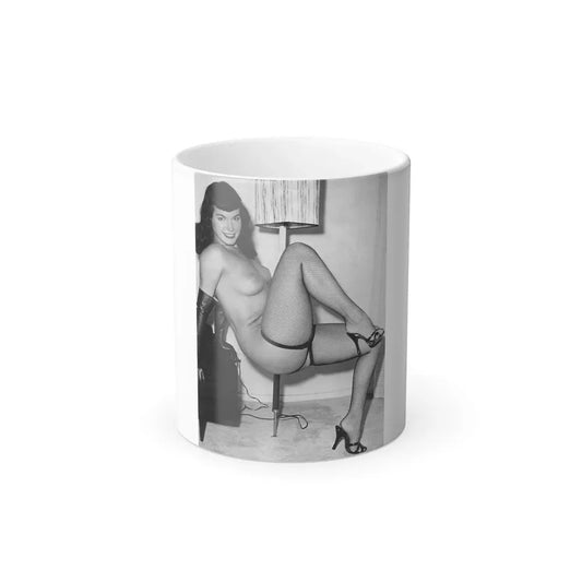 Bettie Page #657 (Vintage Female Icon) Color Changing Coffee Mug 11oz - Go Mug Yourself