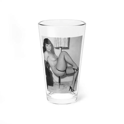 Bettie Page #657 (Vintage Female Icon) Pint Glass 16oz 16oz - Go Mug Yourself