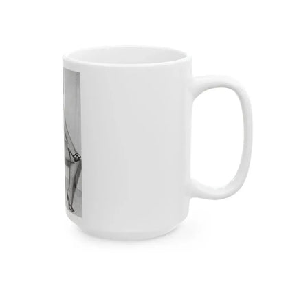 Bettie Page #657 (Vintage Female Icon) White Coffee Mug - Go Mug Yourself