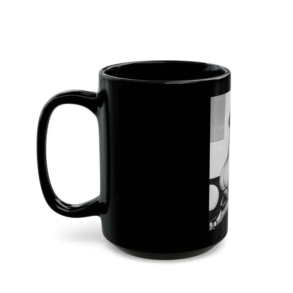 Bettie Page #658 (Vintage Female Icon) Black Coffee Mug - Go Mug Yourself