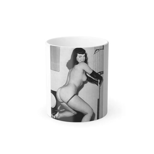 Bettie Page #658 (Vintage Female Icon) Color Changing Coffee Mug 11oz - Go Mug Yourself