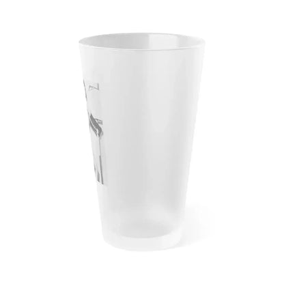 Bettie Page #658 (Vintage Female Icon) Frosted Pint Glass 16oz - Go Mug Yourself