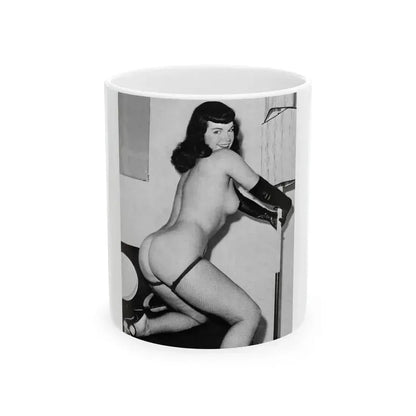 Bettie Page #658 (Vintage Female Icon) White Coffee Mug 11oz - Go Mug Yourself
