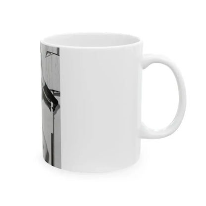 Bettie Page #658 (Vintage Female Icon) White Coffee Mug - Go Mug Yourself