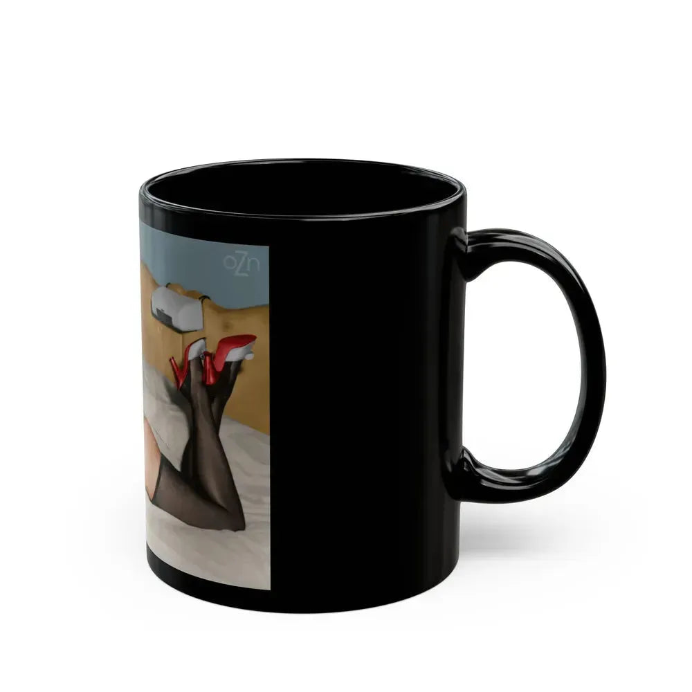 Bettie Page #66 (Vintage Female Icon) Black Coffee Mug - Go Mug Yourself