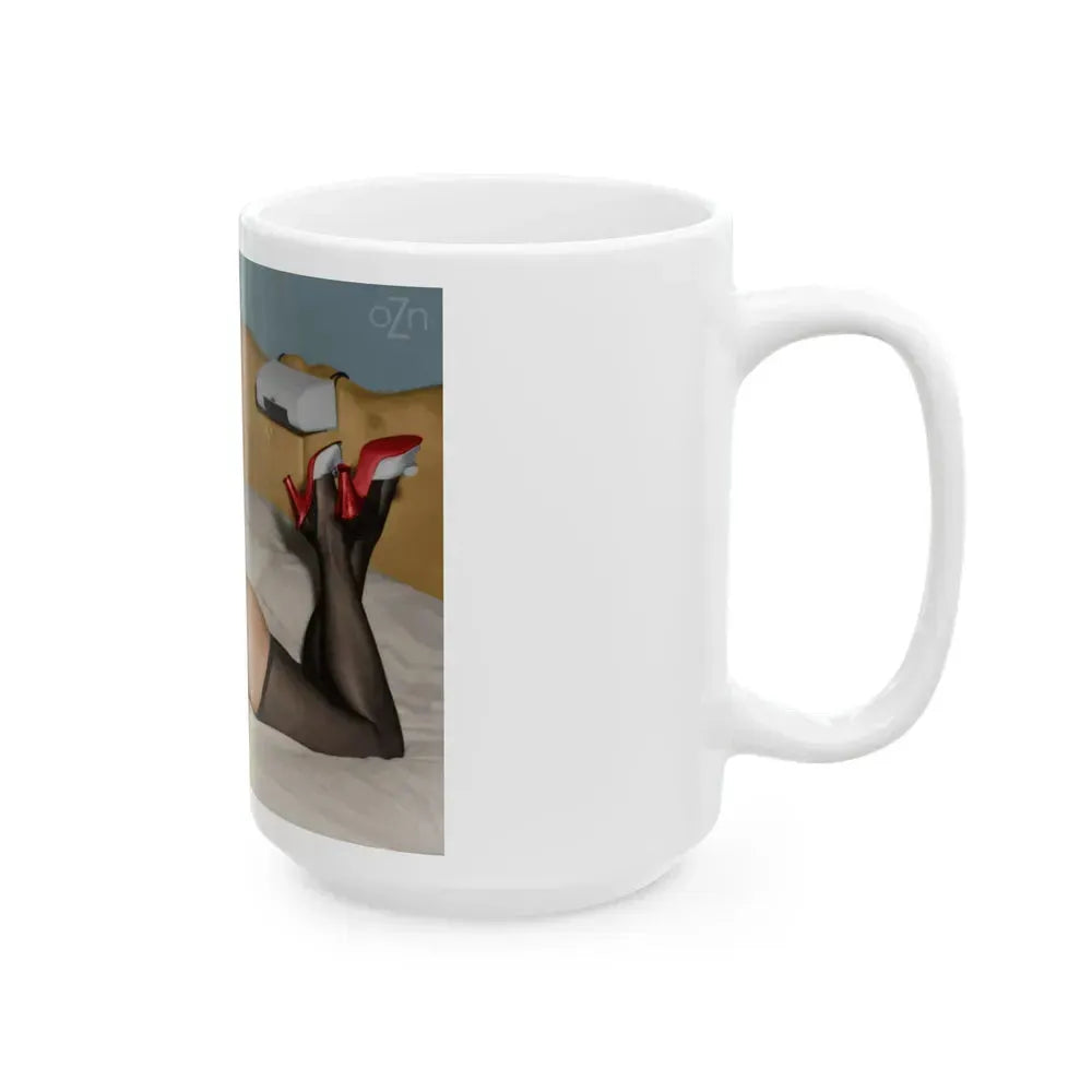 Bettie Page #66 (Vintage Female Icon) White Coffee Mug - Go Mug Yourself