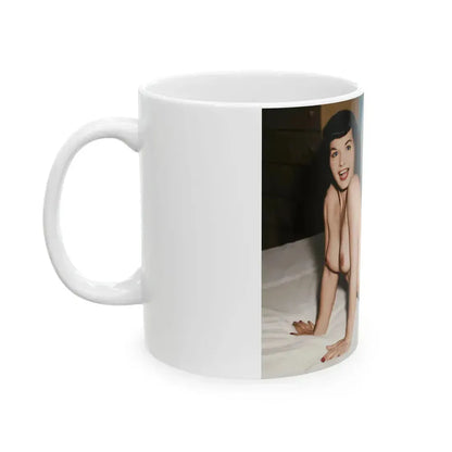 Bettie Page #66 (Vintage Female Icon) White Coffee Mug - Go Mug Yourself