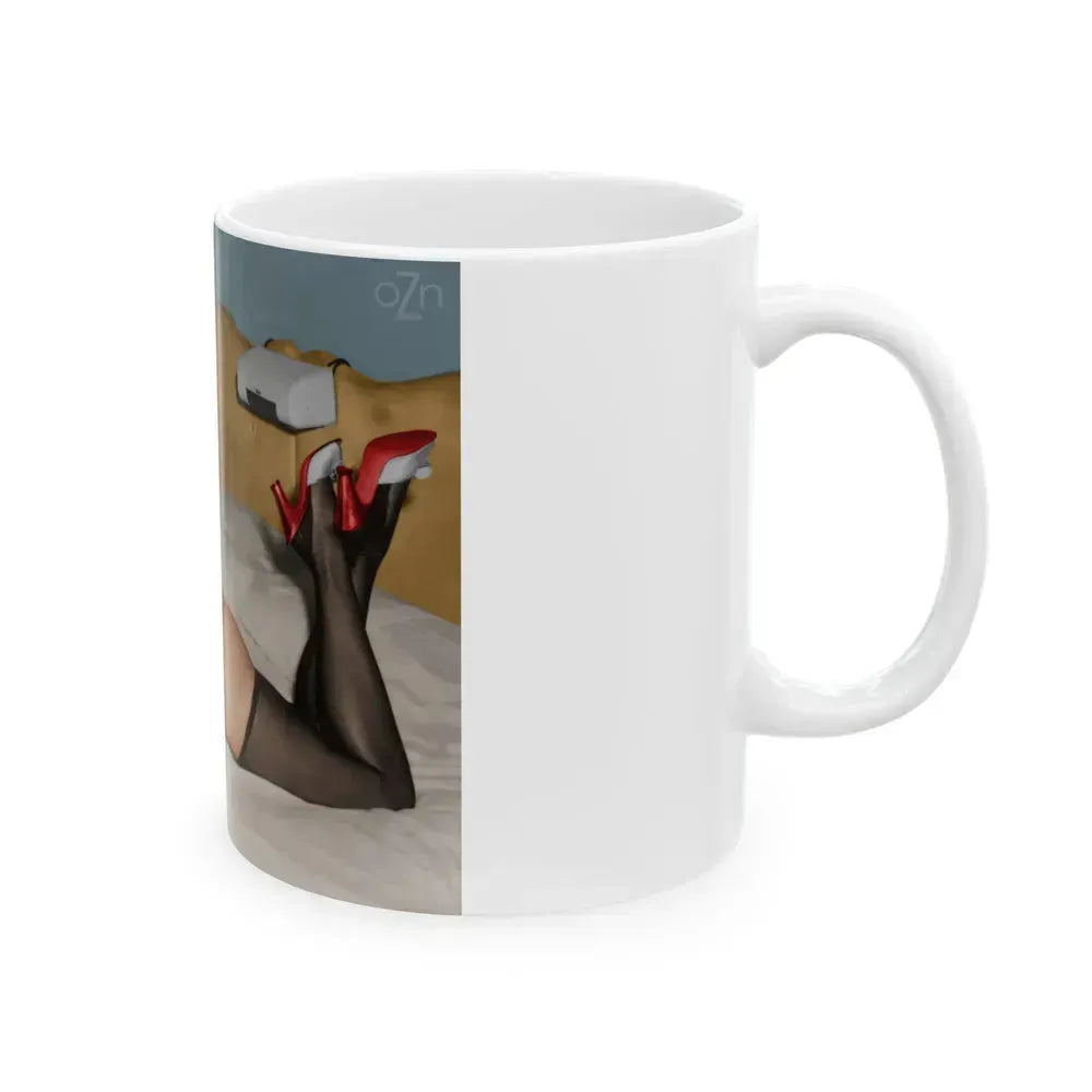 Bettie Page #66 (Vintage Female Icon) White Coffee Mug - Go Mug Yourself