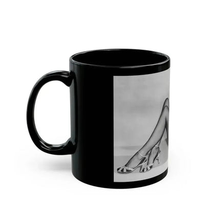 Bettie Page #661 (Vintage Female Icon) Black Coffee Mug - Go Mug Yourself