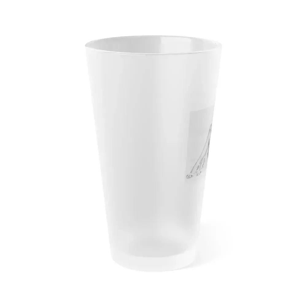 Bettie Page #661 (Vintage Female Icon) Frosted Pint Glass 16oz - Go Mug Yourself