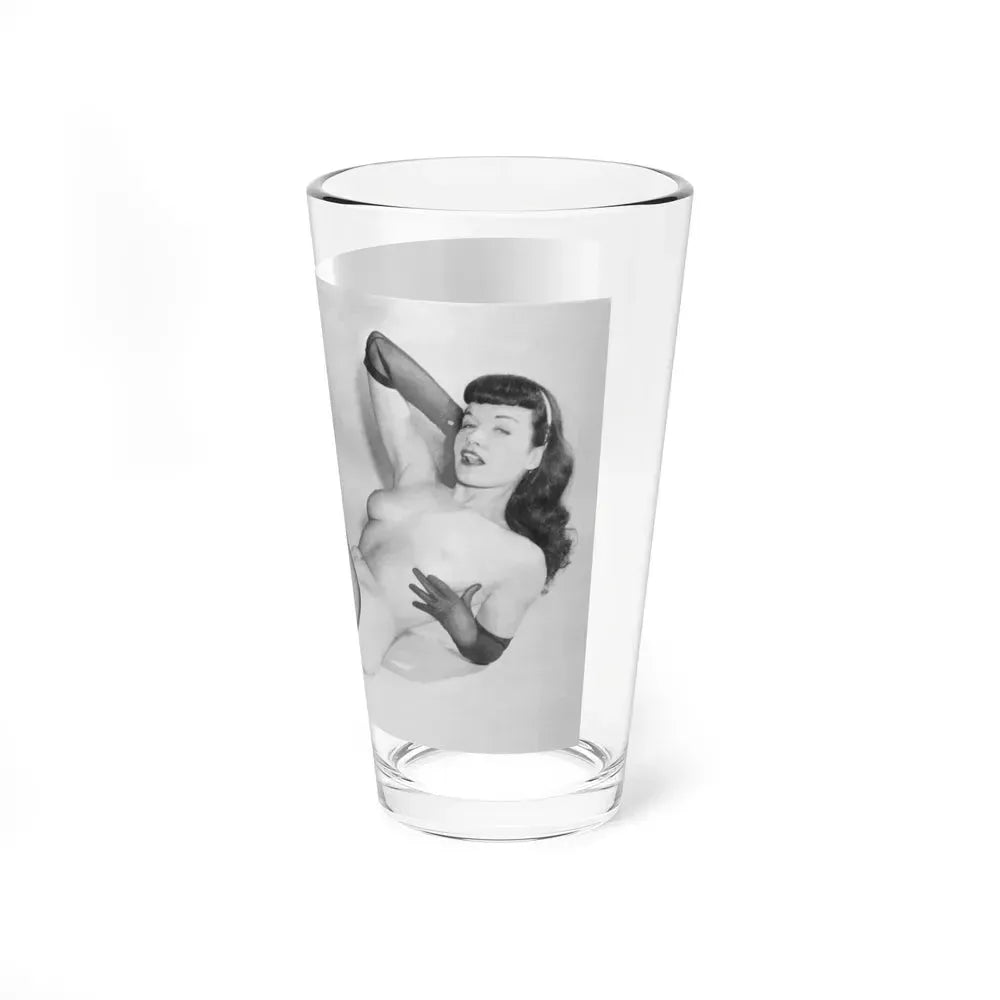 Bettie Page #661 (Vintage Female Icon) Pint Glass 16oz - Go Mug Yourself