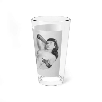 Bettie Page #661 (Vintage Female Icon) Pint Glass 16oz - Go Mug Yourself