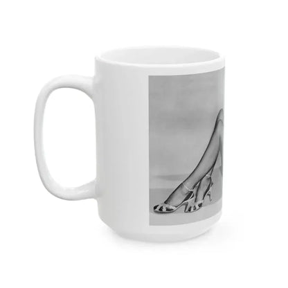 Bettie Page #661 (Vintage Female Icon) White Coffee Mug - Go Mug Yourself