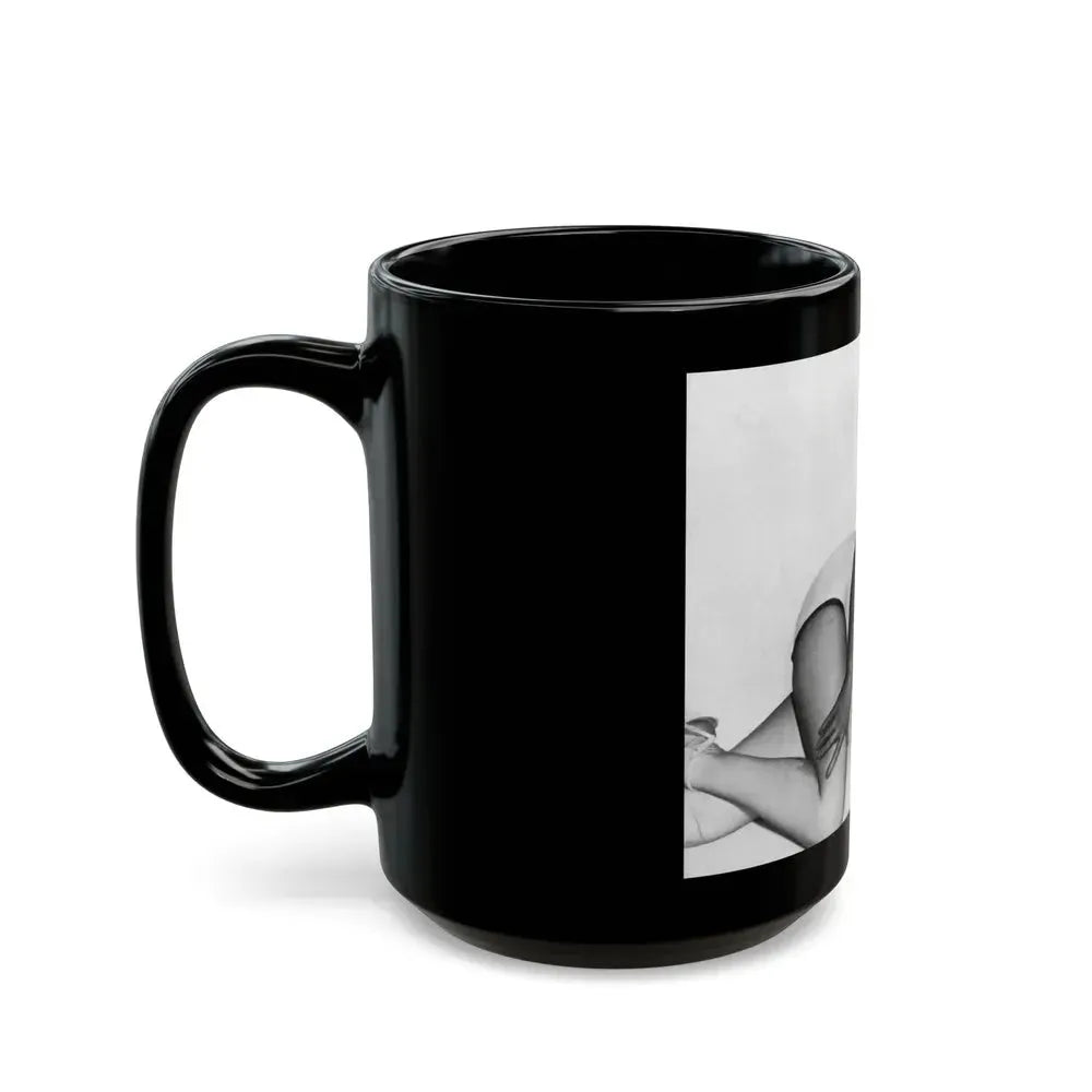 Bettie Page #663 (Vintage Female Icon) Black Coffee Mug - Go Mug Yourself