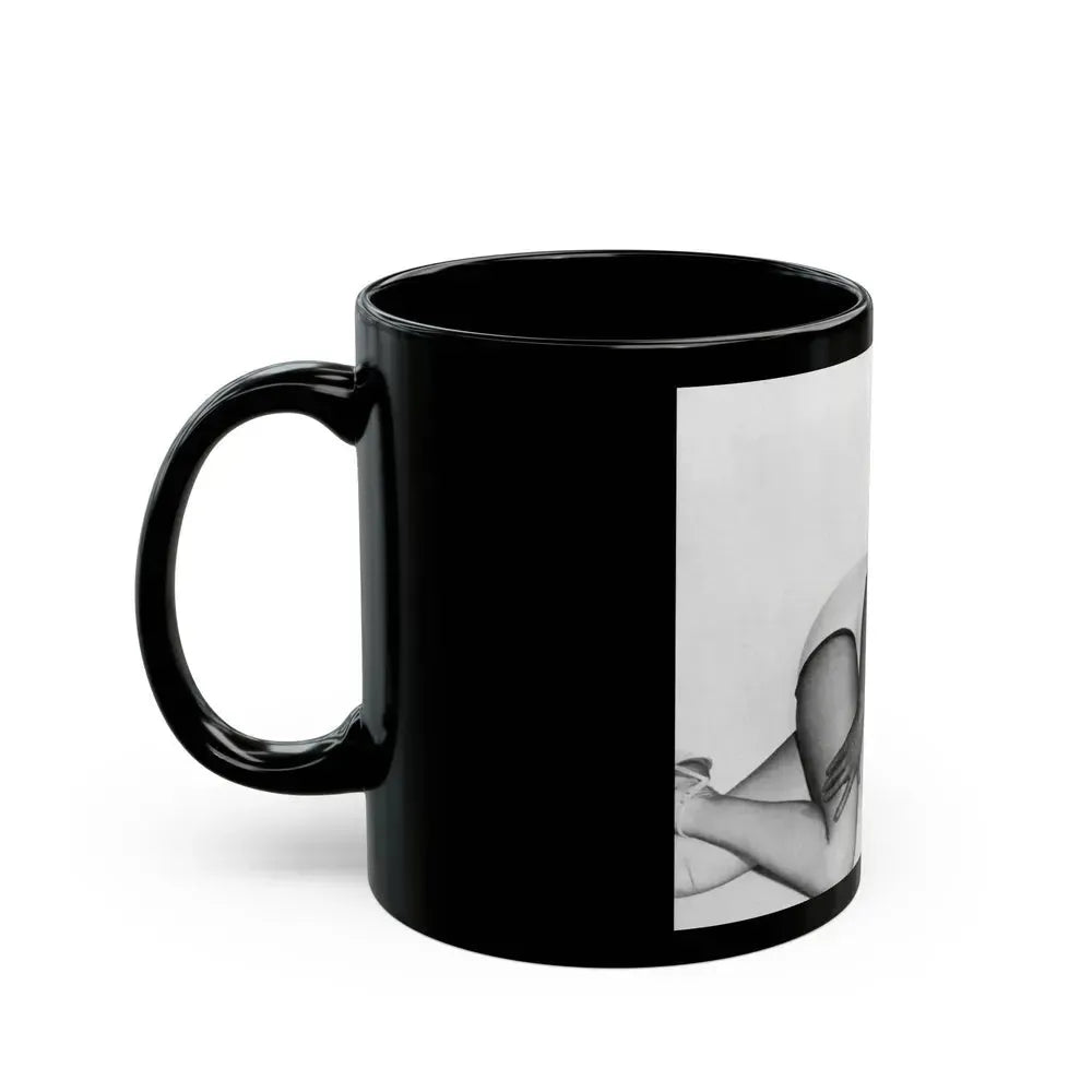 Bettie Page #663 (Vintage Female Icon) Black Coffee Mug - Go Mug Yourself