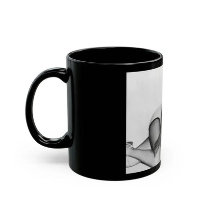 Bettie Page #663 (Vintage Female Icon) Black Coffee Mug - Go Mug Yourself