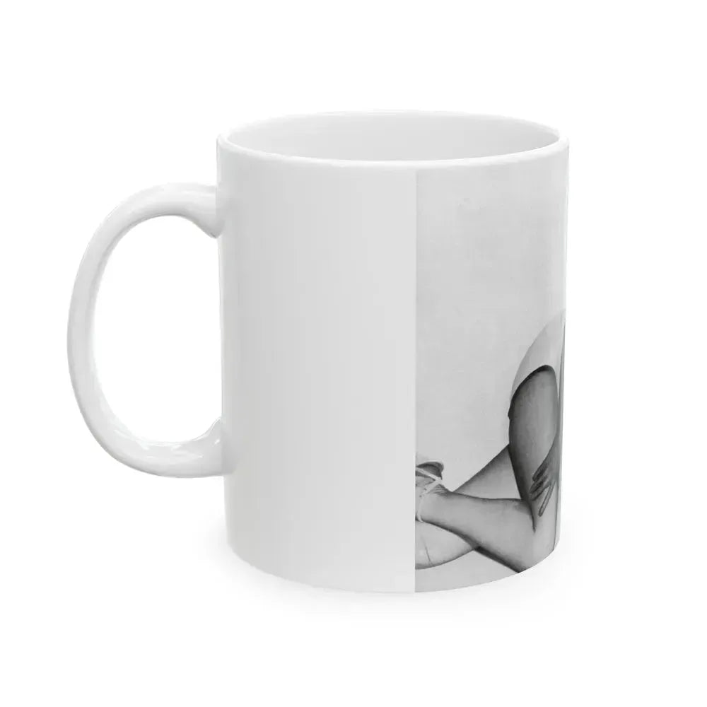 Bettie Page #663 (Vintage Female Icon) White Coffee Mug - Go Mug Yourself