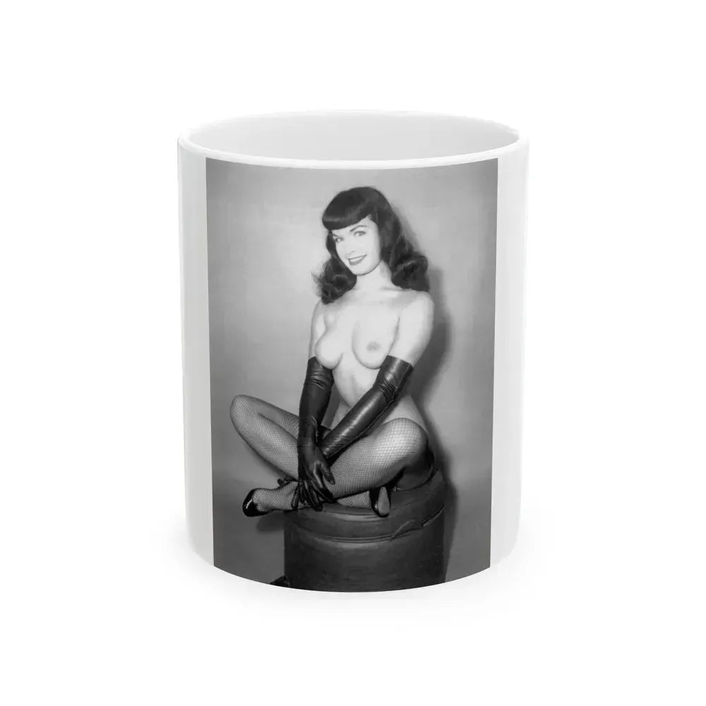 Bettie Page #664 (Vintage Female Icon) White Coffee Mug 11oz - Go Mug Yourself