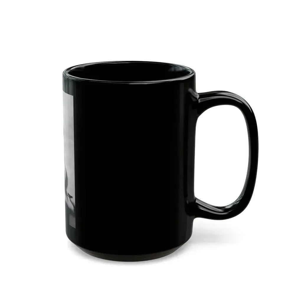 Bettie Page #665 (Vintage Female Icon) Black Coffee Mug - Go Mug Yourself