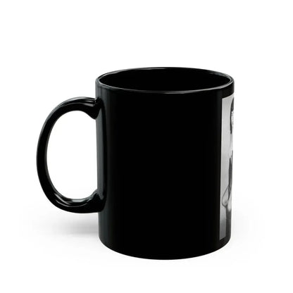 Bettie Page #665 (Vintage Female Icon) Black Coffee Mug - Go Mug Yourself